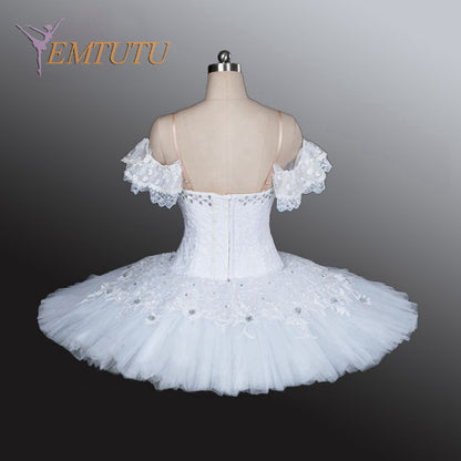 EM1103 EMTUTU Adult Professional White Ballet Tutu Ballet Stage Costume Performance Tutus