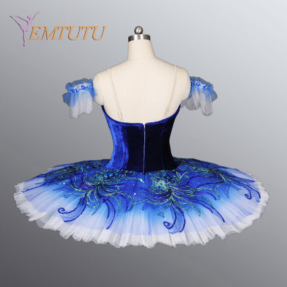 EM1083 EMTUTU Blue bird professional ballet tutus women girls blue classical ballet costume adult Le Corsaire ballet tutu pancake tutu costume