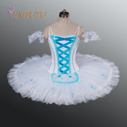 EM1080C EMTUTU adult women professional ballet tutu white classical pancake tutu skirt Performance ballet costumes woman