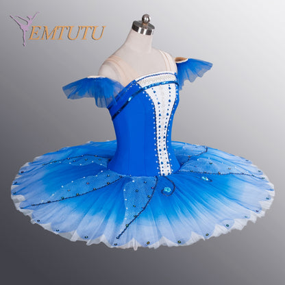 EM1094 EMTUTU Blue bird professional ballet tutus women girls blue classical ballet costume adult Le Corsaire ballet tutu pancake tutu costume