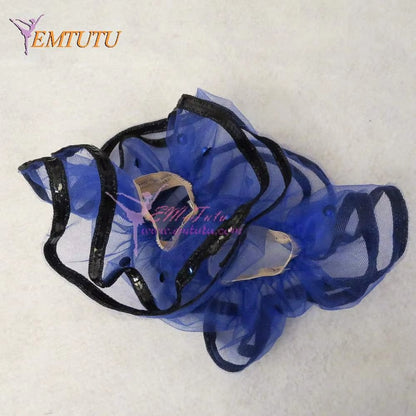 EM1052B  EMTUTU Harlequinade Professional Ballet Tutu Costume Blue Pancake Performance Tutu Adult Classical Ballet Tutu Dress for Women