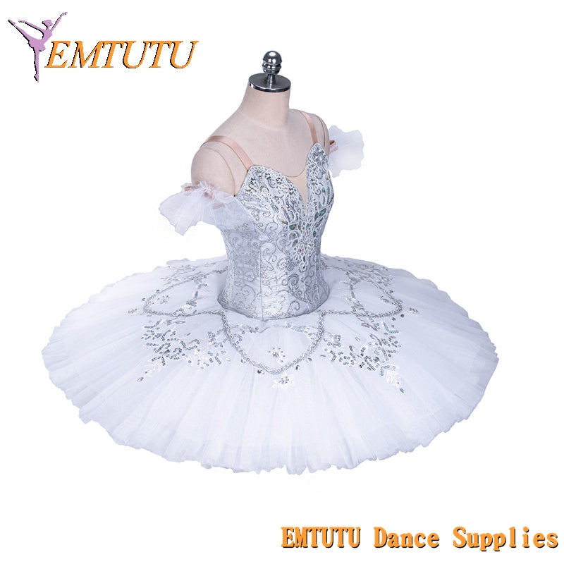 EM1187 EMTUTU Adult Girls Professional Ballet Tutu Le Corsaire Gulnare Women Ballet Stage Costumes Pancake Performance Tutus White