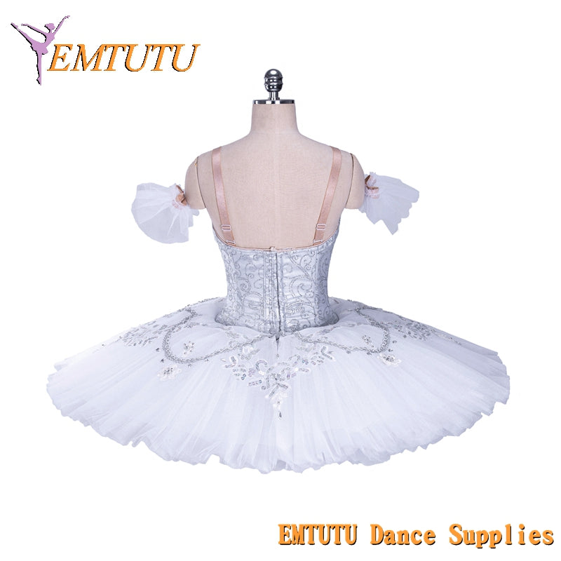 EM1187 EMTUTU Adult Girls Professional Ballet Tutu Le Corsaire Gulnare Women Ballet Stage Costumes Pancake Performance Tutus White