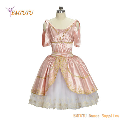 EM1417 EMTUTU Professional Ballet Long Tutu Dress for Women Girls Aurora from Awakening of Flora in Pink Custom Made