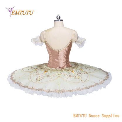 EM1430 EMTUTU Adult Girls Professional Ballet Competition Tutu Costume Paquita Performance Tutu Dress YAGP Gold Custom Made