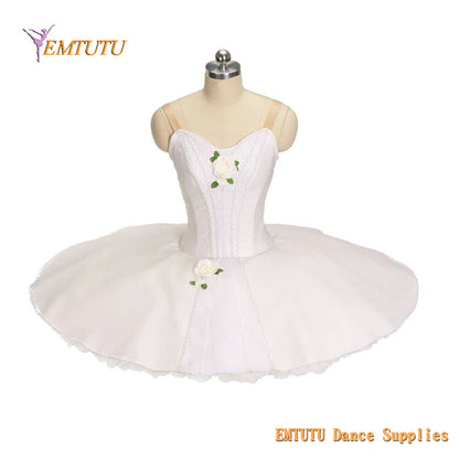 EM1415 EMTUTU Adult Girls Professional Ballet Tutu Le Corsaire Gulnare Women Ballet Stage Costumes Pancake Performance Tutus White