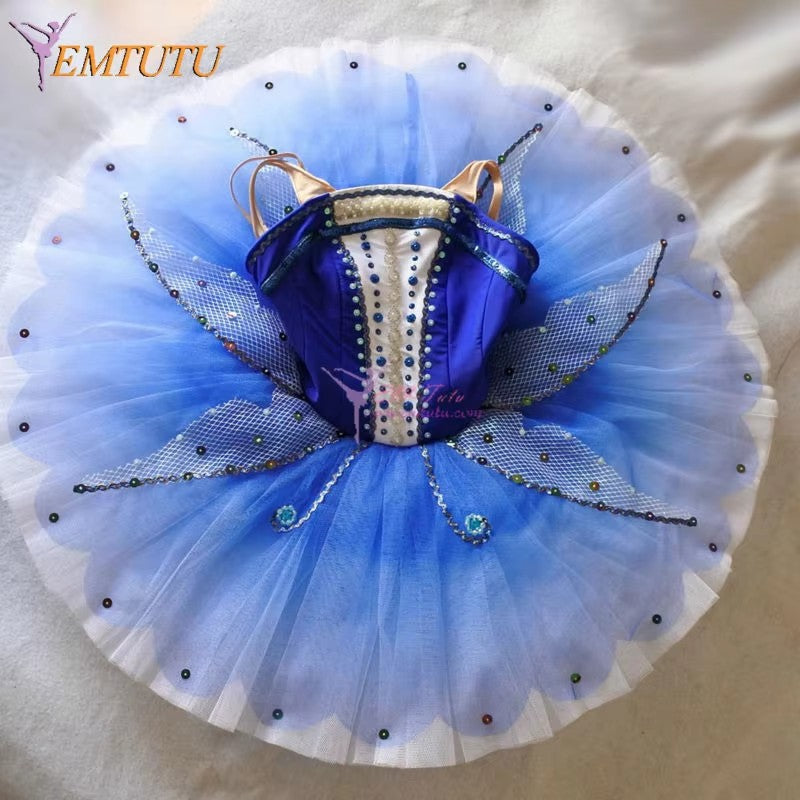 EM1094 EMTUTU Blue bird professional ballet tutus women girls blue classical ballet costume adult Le Corsaire ballet tutu pancake tutu costume