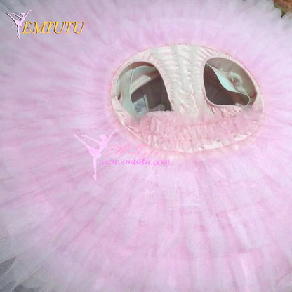 EM1196 EMTUTU Adult Professional Ballet Tutus Pink White Competition Classical Ballet Tutu Women Custom Performance Platter Ballet Tutu Dress