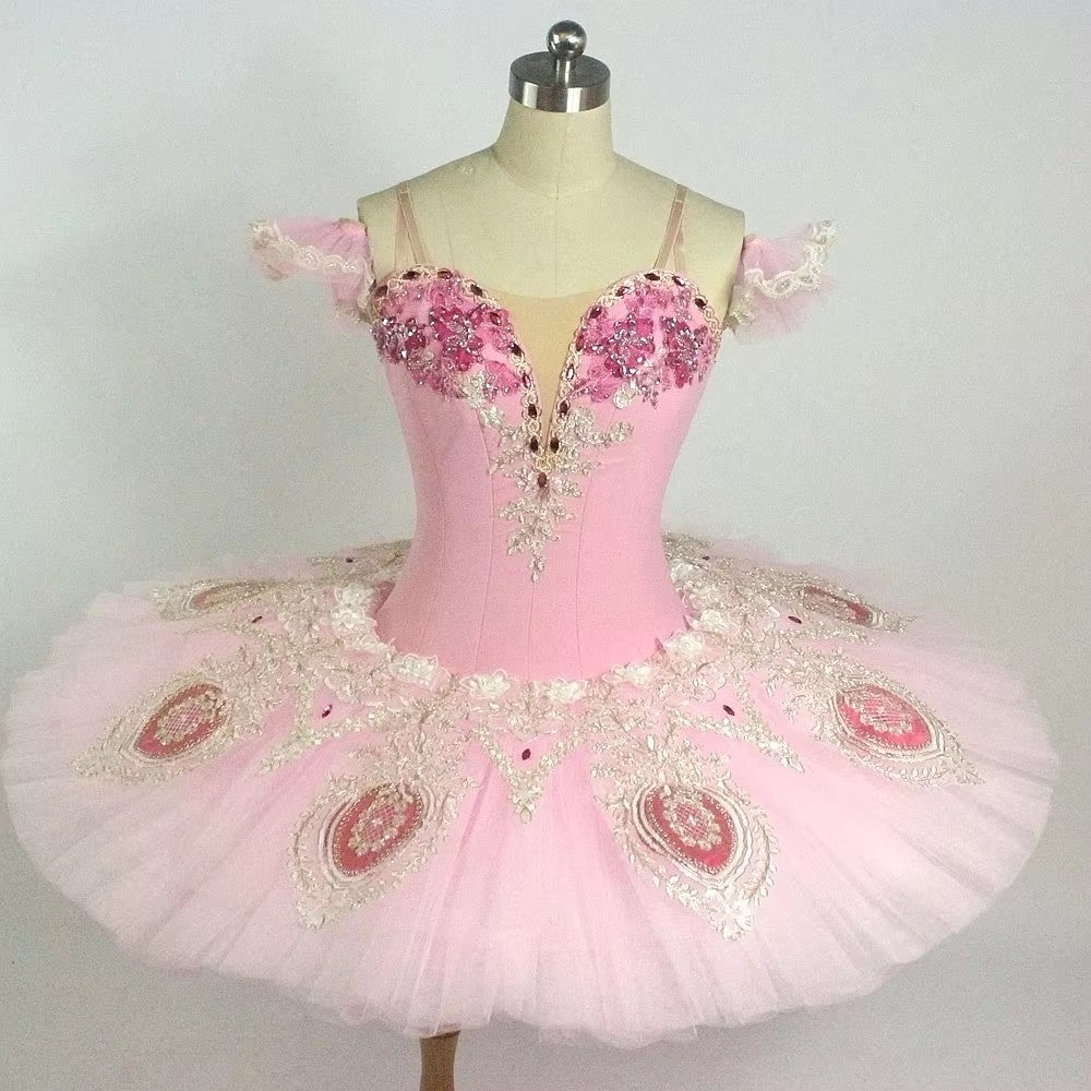 EM1197P EMTUTU Adult Professional Ballet Tutus Pink Pancake Platter Classical Ballet Costumes Women Nutcracker Performance Tutu Ballet Dress