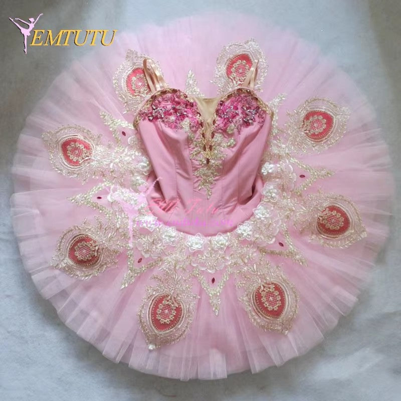 EM1197P EMTUTU Adult Professional Ballet Tutus Pink Pancake Platter Classical Ballet Costumes Women Nutcracker Performance Tutu Ballet Dress