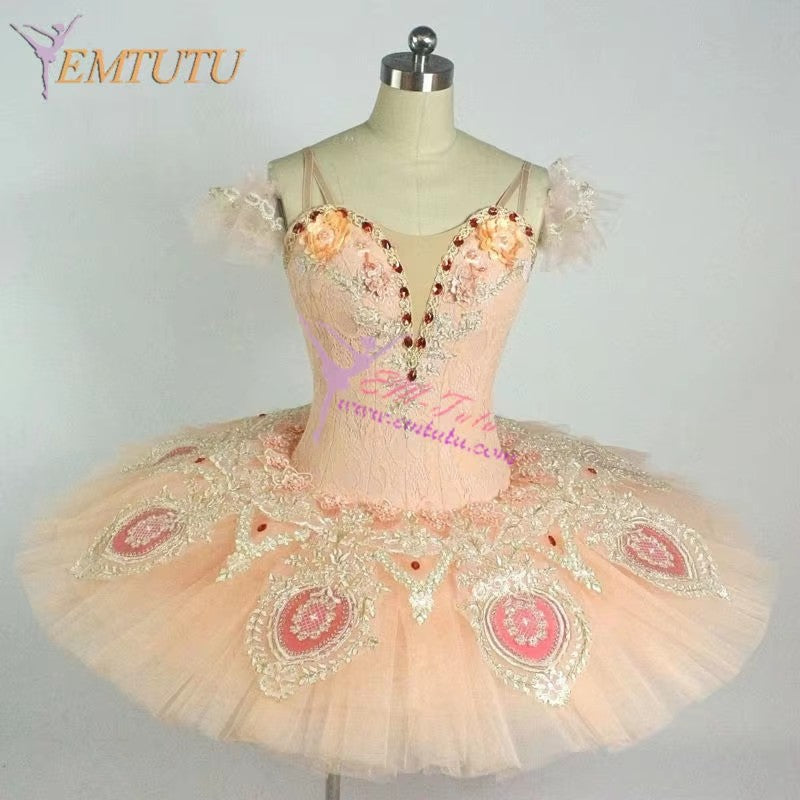 EM1197 EMTUTU lilac fairy tutu women professional ballet tutu ballerina pancake platter classical performance ballet costume professional tutu