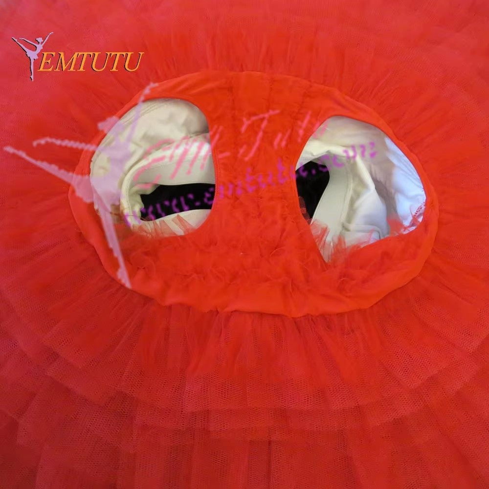 EM1203 EMTUTU adult black red ballet tutu Don Quixote spanish Kitri professional tutus performance professional ballet stage costumes women