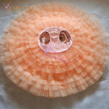 EM1217 EMTUTU Adult Nutcracker professional ballet tutus classical ballet costume for women orenge gold peach pink ballerina performance pancake tutu ballet dress