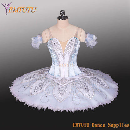 EM1386 Light Blue Professional Ballet Tutu Costume