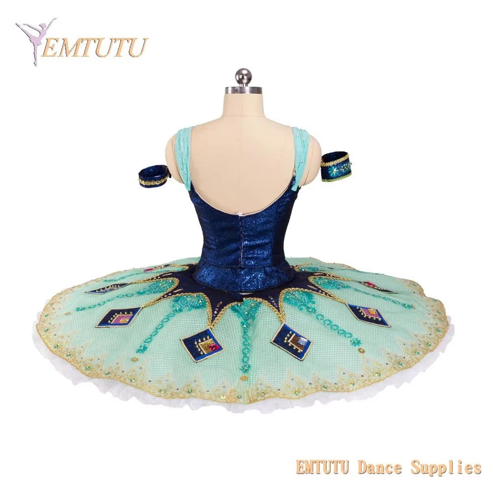 EM1404 EMTUTU Adult Professional Ballet Tutu Harlequinade Tutus Women Girls Ballet Stage Costumes Pancake Performance Tutus YAGP