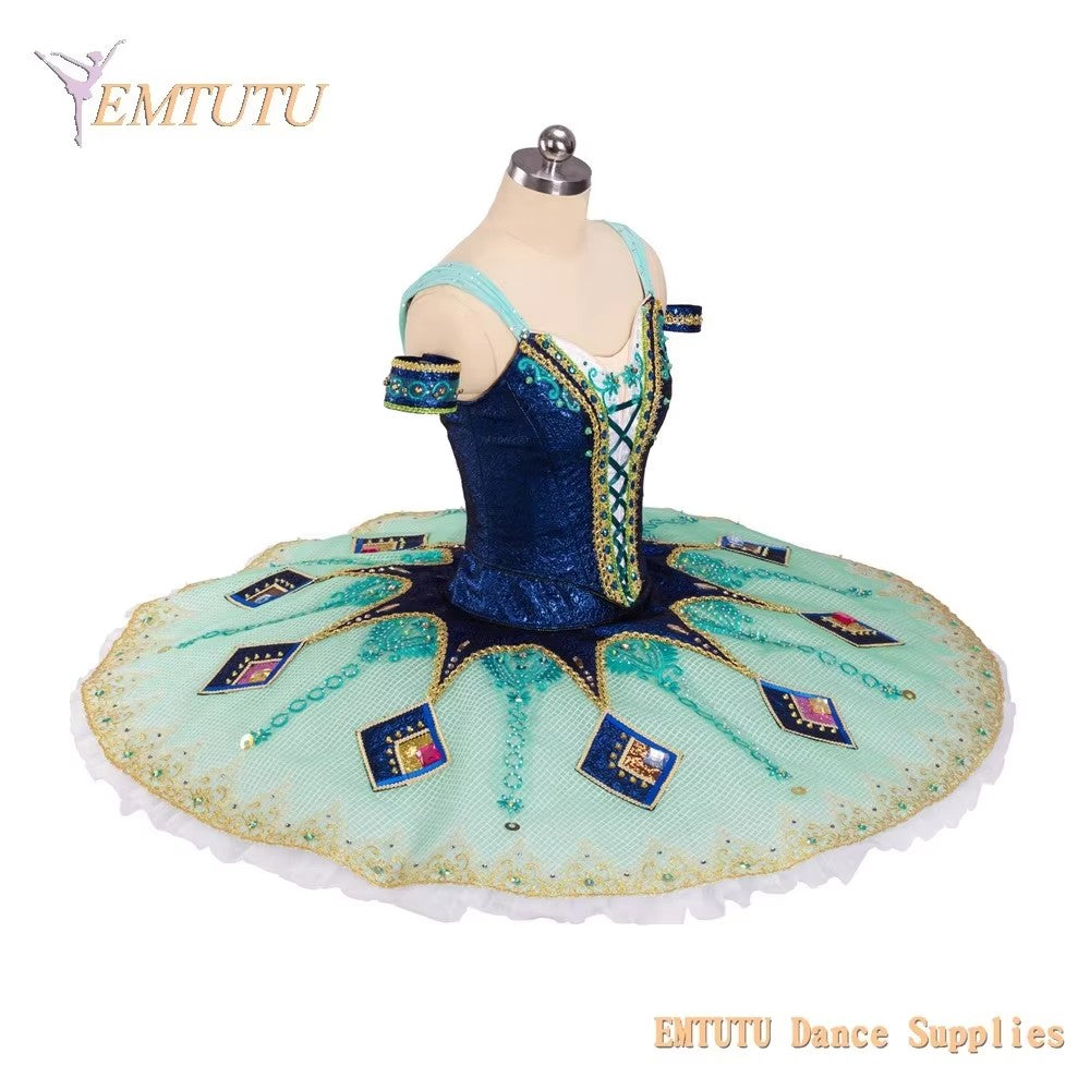 EM1404 EMTUTU Adult Professional Ballet Tutu Harlequinade Tutus Women Girls Ballet Stage Costumes Pancake Performance Tutus YAGP