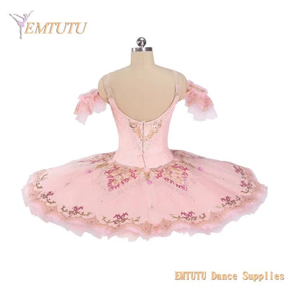 EM1407 EMTUTU Adult Professional Ballet Tutu Nutcracker Women Ballet Stage Costumes Pancake Performance Tutus Sugar Plum Fairy Peach