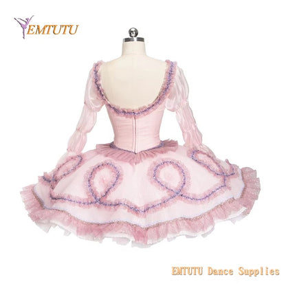 EM1412 EMTUTU Fairy Doll Professional Ballet Tutu Costume Pink Adult Child Performance Tutu Bell Shape Custom Made for Women Girl