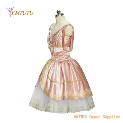 EM1417 EMTUTU Professional Ballet Long Tutu Dress for Women Girls Aurora from Awakening of Flora in Pink Custom Made