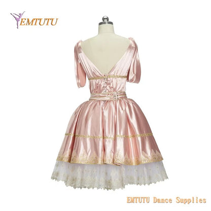 EM1417 EMTUTU Professional Ballet Long Tutu Dress for Women Girls Aurora from Awakening of Flora in Pink Custom Made