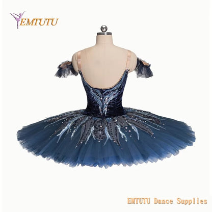 EM1423 EMTUTU Professional Ballet Tutus Blue for Women Girls Raymonda Variation Ballet Stage Performance Tutu Costume Custom Made