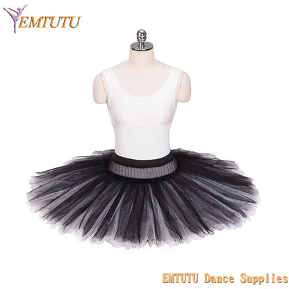 EM1005 EMTUTU Professional Half Ballet Tutu Pancake Half Ballet Tutu Costume Adult Children Ballet Tutu Skirt Firm Tulle Assorted Colors