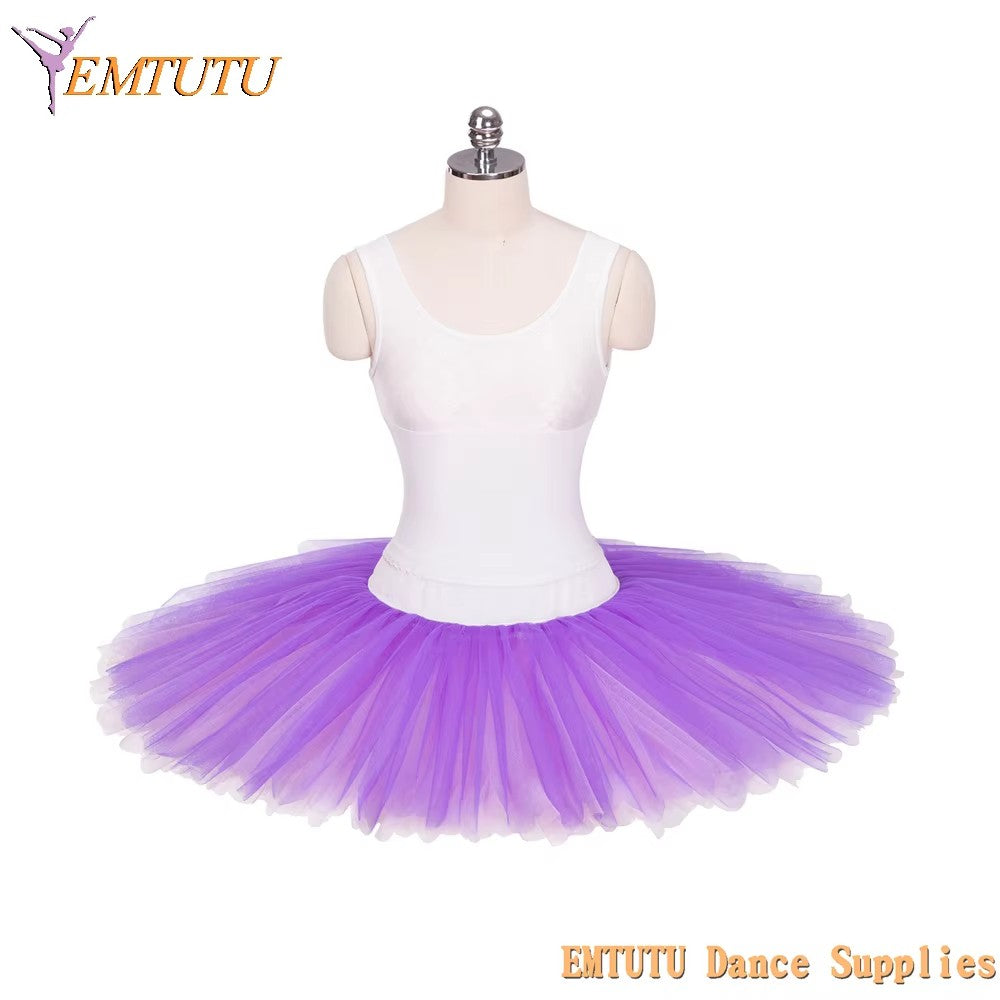 EM1005 EMTUTU Professional Half Ballet Tutu Pancake Half Ballet Tutu Costume Adult Children Ballet Tutu Skirt Firm Tulle Assorted Colors