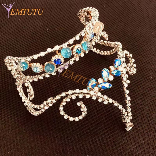 H230 EMTUTU La Bayadere Professional Ballet Tiara Ballet Crown Crystal Ballet Headpiece Hand Made Ballet Headwear headdress Custom Made