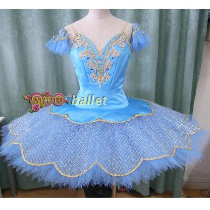 ST251 EMTUTU Adult Professional Ballet Tutus Blue Sleeping Beauty Stage Ballet Costume Aurora Ballet Tutu Nutcracker Ballet Costumes Women