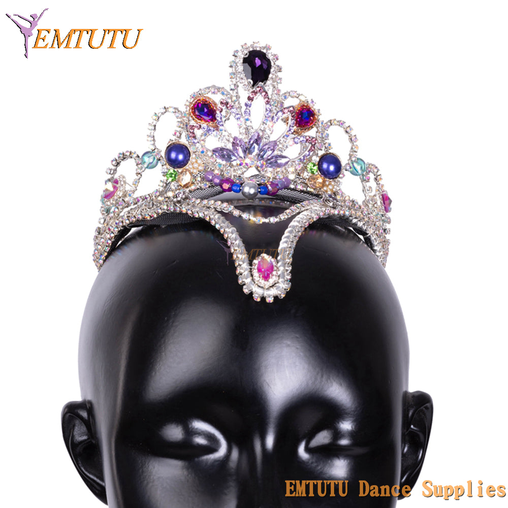 MD053 EMTUTU Professional Ballet Headwear Headdress Adult Child Ballet Competition Performance Ballet Tiara for Women