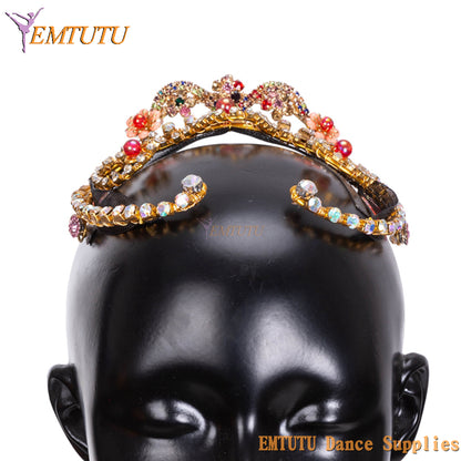 EMTUTU Le Corsaire Professional Ballet Headpieces Adult Girls Ballet Headwear for Competition Performance Ballet Tiara