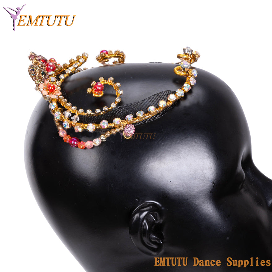 EMTUTU Le Corsaire Professional Ballet Headpieces Adult Girls Ballet Headwear for Competition Performance Ballet Tiara