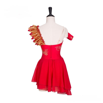 EM1304 EMTUTU Diana Ballet Variation Ballerina Red Competition Dress Professional Custom Ballet Costumes