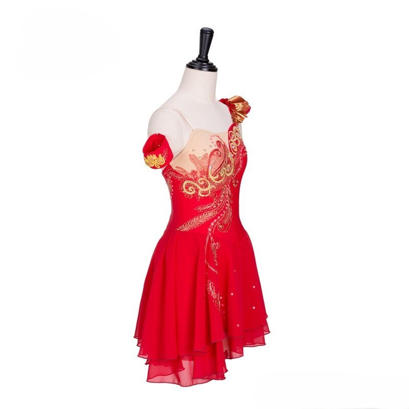 EM1304 EMTUTU Diana Ballet Variation Ballerina Red Competition Dress Professional Custom Ballet Costumes