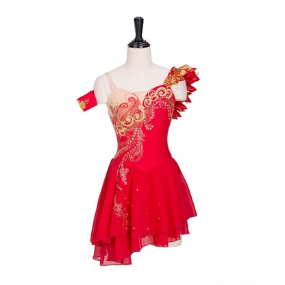 EM1304 EMTUTU Diana Ballet Variation Ballerina Red Competition Dress Professional Custom Ballet Costumes