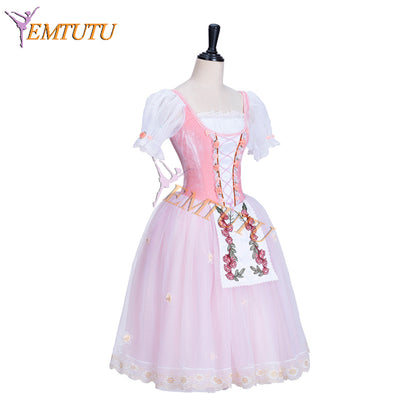 EMTUTU Plum 5 Layer Soft Tulle La Fille Mal Gardee Professional Ballerina YAGP Competition Dresses Romantic Tutu Ballet