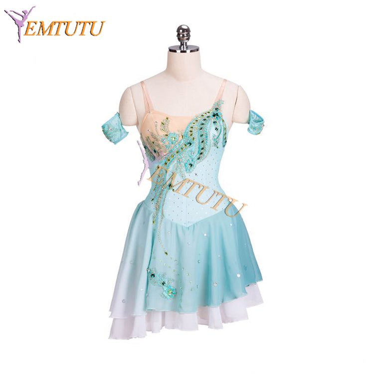 EM1310 EMTUTU Diana and Actaeon Variation Blue Ballerina Competition Dress Le Talisman Ballet Stage Costumes