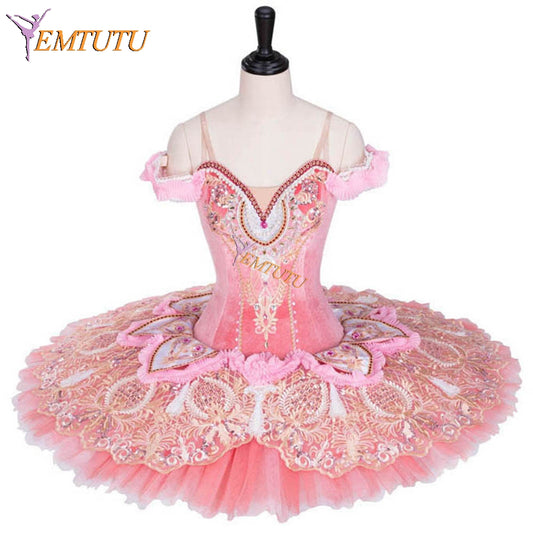 EMTUTU Pink Sugar Plum Fairy Nutcracker Professional Ballet Dancing Tutus Classical Ballet Costumes