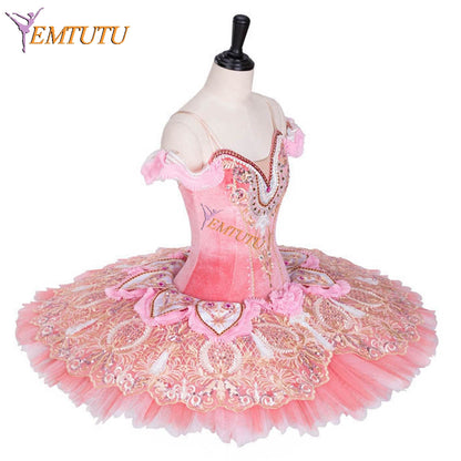 EMTUTU Pink Sugar Plum Fairy Nutcracker Professional Ballet Dancing Tutus Classical Ballet Costumes