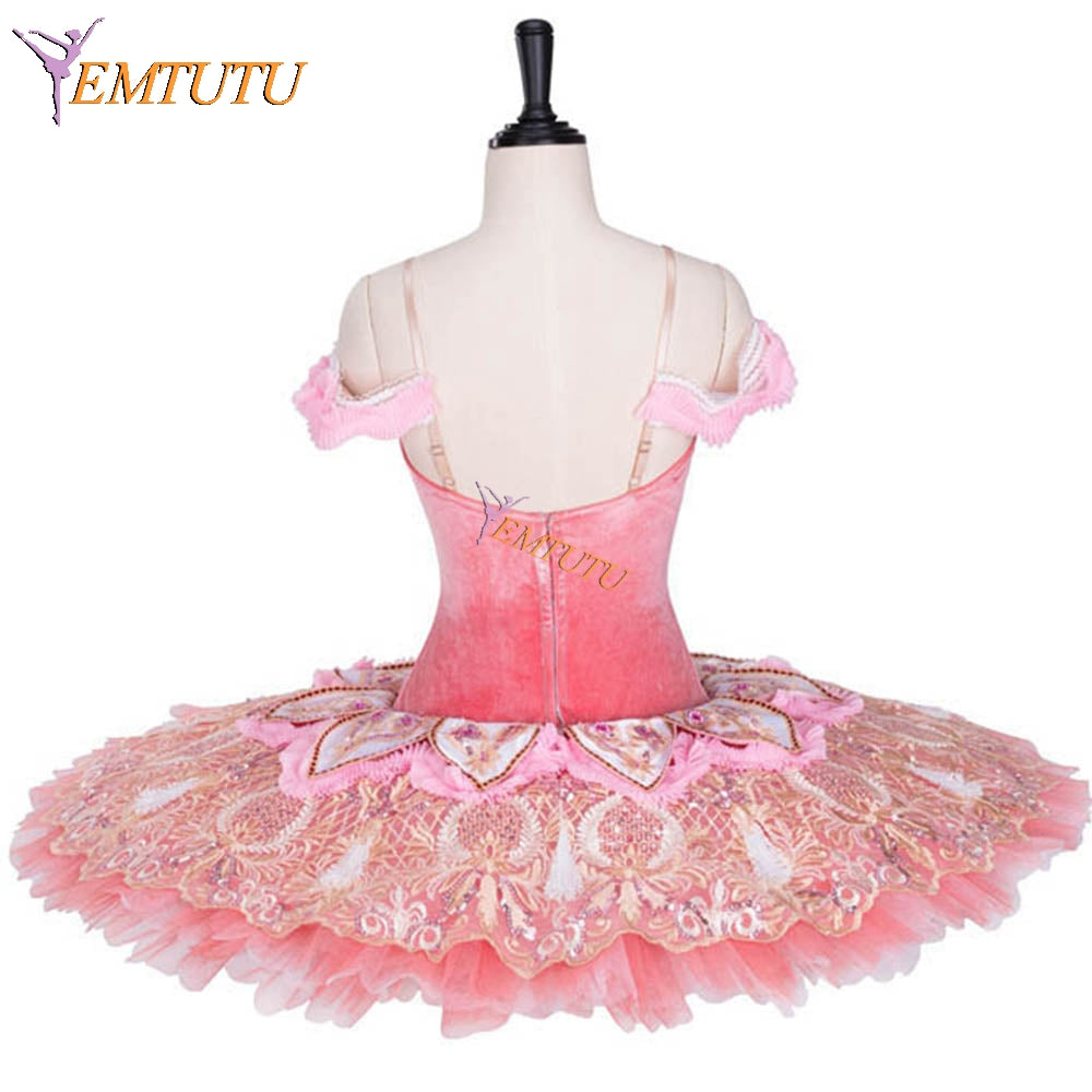 EMTUTU Pink Sugar Plum Fairy Nutcracker Professional Ballet Dancing Tutus Classical Ballet Costumes