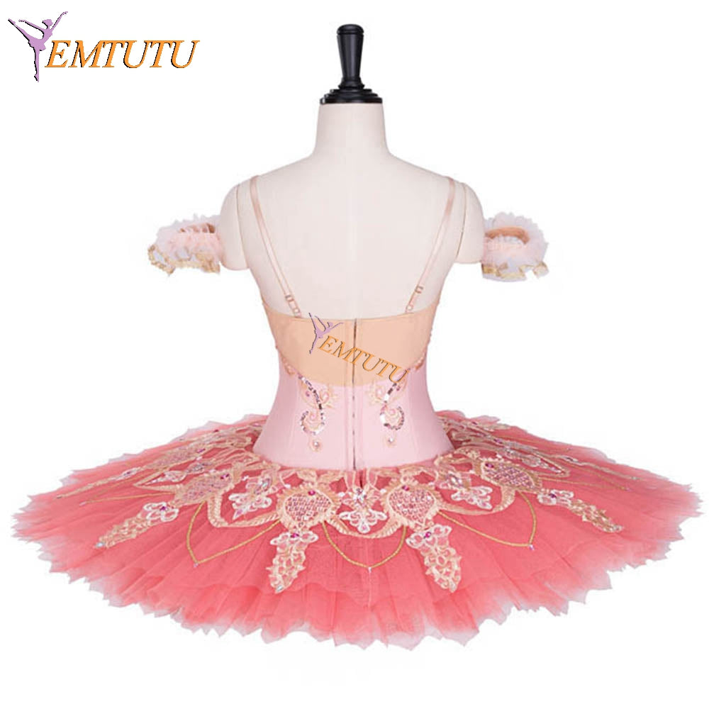 EMTUTU Pink Professional Sleeping Beauty Princess Aurora Classical Ballet Dance Costume Ballerina Ballet Tutu Dress