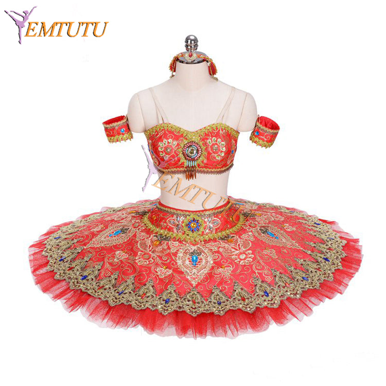 EMTUTU La Bayadere Stage Costume Gamzatti Variation Professional Ballet Costume