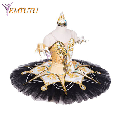 EMTUTU Satanella Ballet Variation Costumes Classical Stage Performance YAGP Competition Professional Platter Tutu