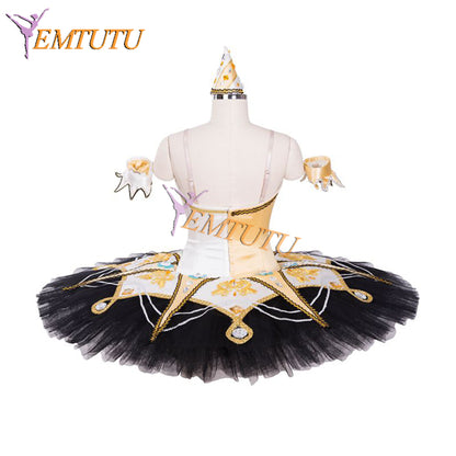 EMTUTU Satanella Ballet Variation Costumes Classical Stage Performance YAGP Competition Professional Platter Tutu