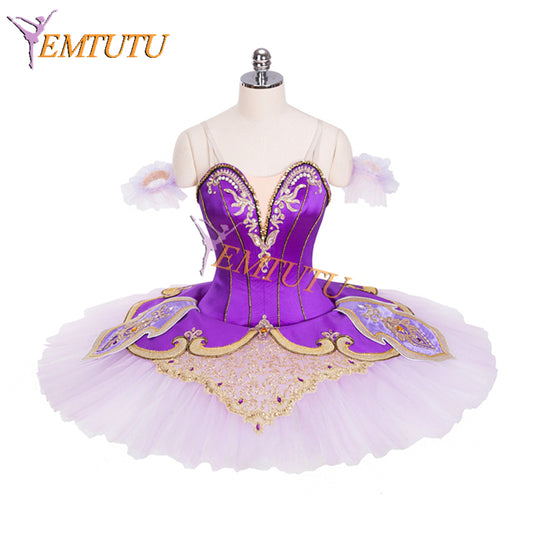 EMTUTU Purple Custom-Made Dance Outfit Sleeping Beauty Lilac Fairy Ballet Costume Professional Tutu Dress