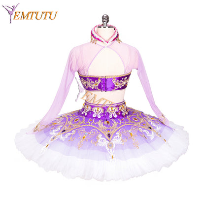 EMTUTU Purple Arabian Style La Bayadere Professional Stage Ballet Dress Dancewear Costume Nikiya Classical Tutu