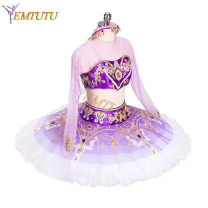 EMTUTU Purple Arabian Style La Bayadere Professional Stage Ballet Dress Dancewear Costume Nikiya Classical Tutu