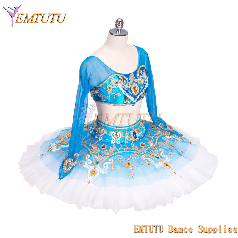 EMTUTU Blue Le Corsaire Pas de Trois Medora Professional Odalisques Pancake Ballet tutu Nutcracker Arabian Dance Costume