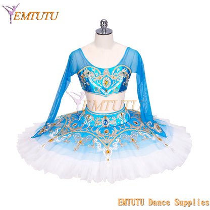 EMTUTU Blue Le Corsaire Pas de Trois Medora Professional Odalisques Pancake Ballet tutu Nutcracker Arabian Dance Costume