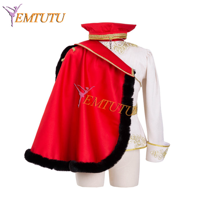 EM019 EMTUTU Nutcracker Soldier Cavalier Male Variation Dance Tunic Professional Custom-Made Men's Ballet Costumes